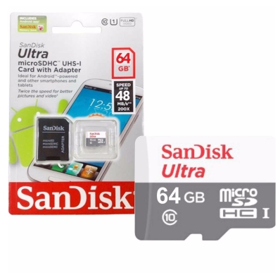 MICRO SD SANDISK ULTRA 64 GB 