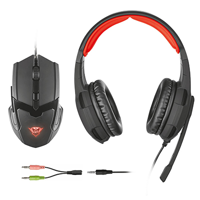 MANOS LIBRES + MOUSE TRUST GAMING GXT-784