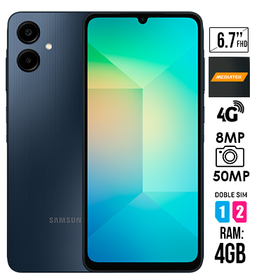 CELULAR SAMSUNG GALAXY A06 NEGRO 128GB