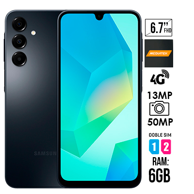 CELULAR SAMSUNG GALAXY A16 NEGRO 128GB