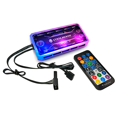 CONTROLADOR DE VENTILADOR RGB CON CONTROL REMOTO