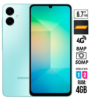 CELULAR SAMSUNG GALAXY A06 VERDE CLARO 128GB