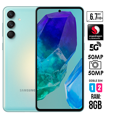 CELULAR SAMSUNG GALAXY M55 256GB 5G VERDE CLARO