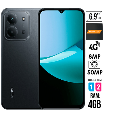 CELULAR XIAOMI REDMI 15C 128GB NEGRO