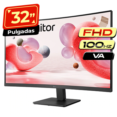 MONITOR LG 32 32MR50C-B CURVO HDMI - VGA