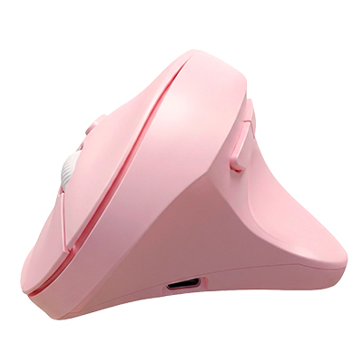 MOUSE VERTICAL INALAMBRICO RECARGABLE R11 ETR-1650G-7 ROSADO