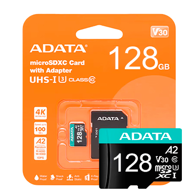 MICRO SD ADATA 128GB V30 UHS-I US CLASS 10