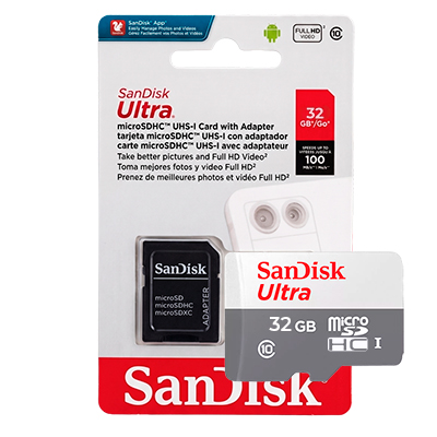MICRO SD SANDISK 32GB ULTRA HC UHS-I CLASE 10
