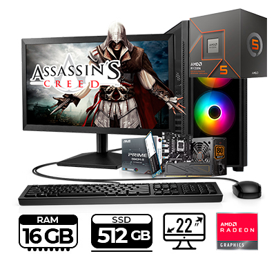 COMPUTADOR GAMER POWER GROUP R85162S RYZEN 5