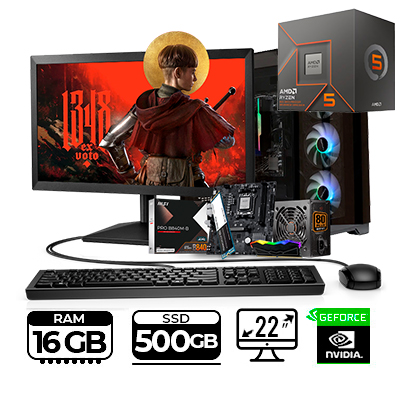 COMPUTADOR GAMER COMPUMAX HALCON SERIES PRISMA RYZEN 5